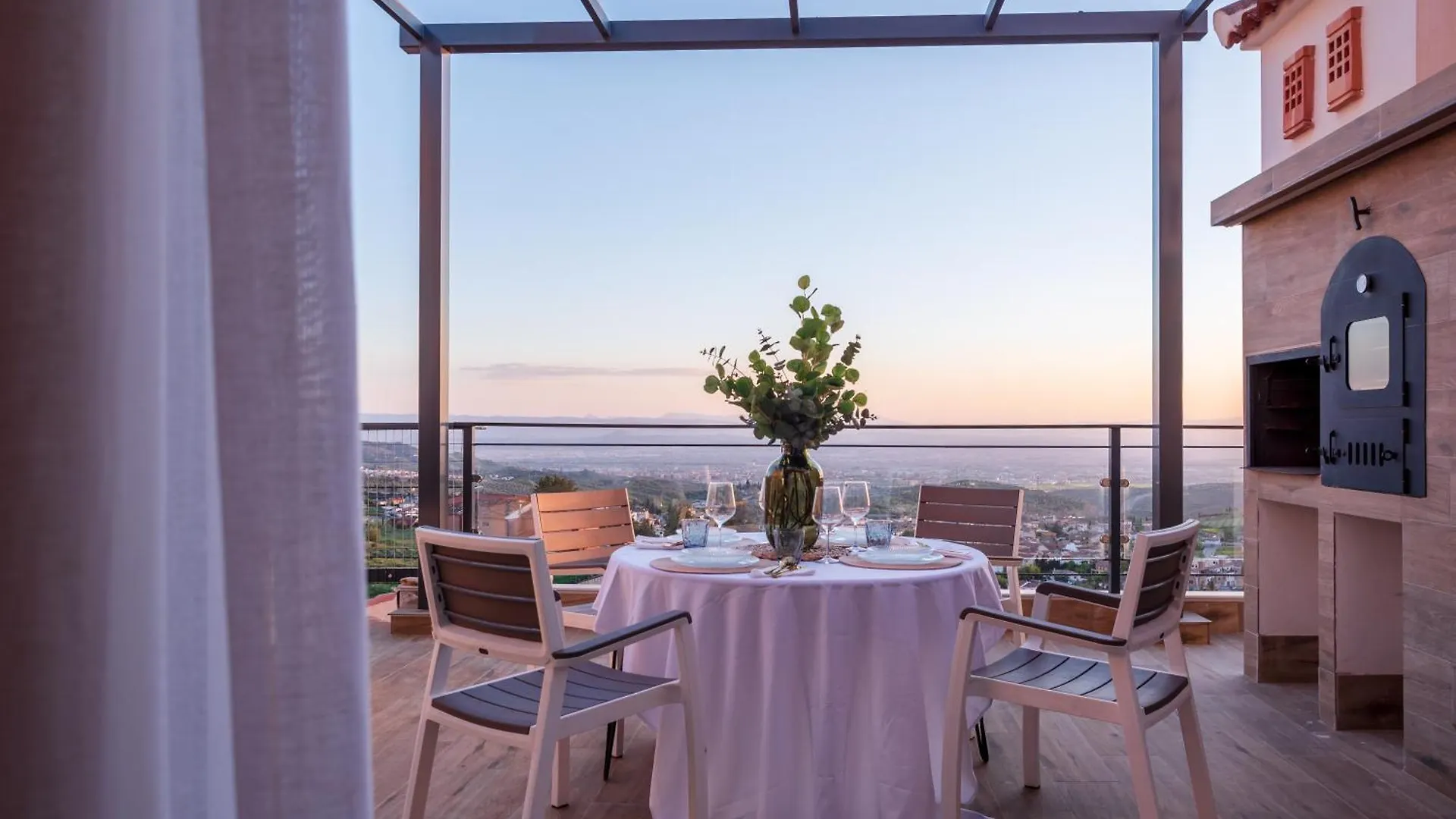 Escapada Refrescante Con Jacuzzi, Barbacoa Y Chimenea Alfacar 0*,